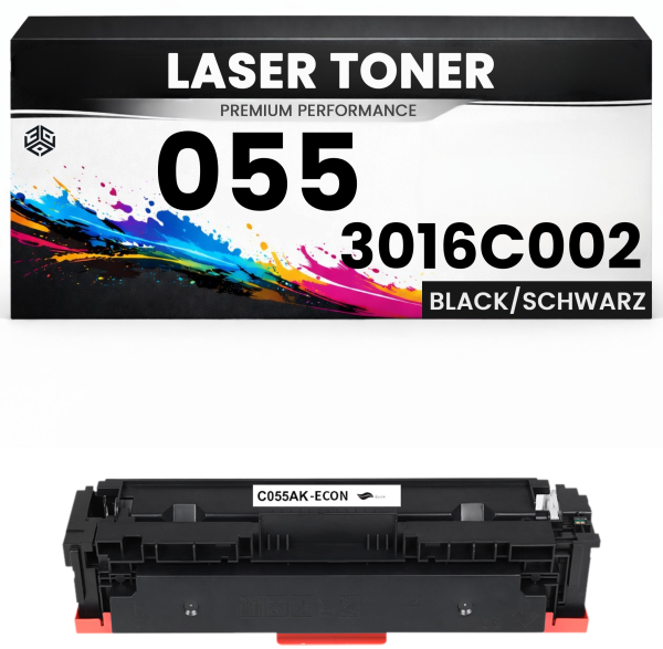 Toner Cartridge 055 Black / 3016C002 für Canon Schwarz wie Original imageCLASS MF742Cdw/744Cdw/746Cdw/746Cx/745CDW/741CDW/743Cdw MF744Cdw
