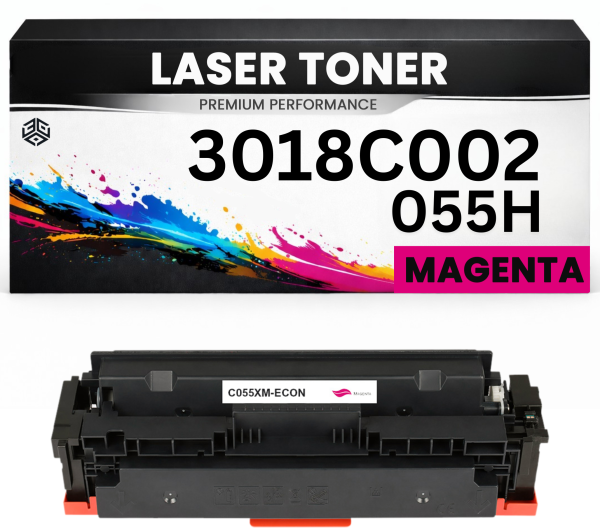 Toner Cartridge 055H / 3018C002 Magenta für Canon kompatibel Premium Alternativ imageCLASS MF742Cdw/744Cdw/746Cx/746Cdw/745CDW/741CDW/743Cdw MF744Cdw