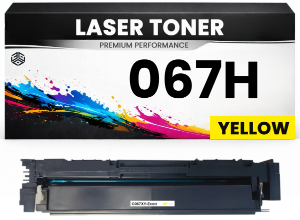Toner Cartridge 067H Yellow / 5103C002 Gelb für Canon Premium Alternativ Günstig imageClass LBP633Cdw/632Cdw/631Cw MF651Cw/653Cdw/654Cdw LBP632Cdw