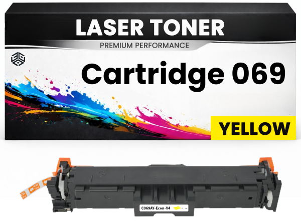 Toner Cartridge 069 Yellow Gelb für Canon Premium Alternative 1900S. Reichweite imageCLASS LBP673Cdw/674Cdw/674Cx MF752Cdw/753Cdw/751Cdw LBP674Cdw