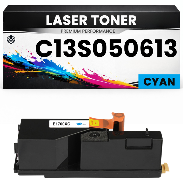 Toner kit C13S050613 Cyan für Epson hochwertig  Premium Alternative für Epson AcuLaser C1750, CX17 series, C1700