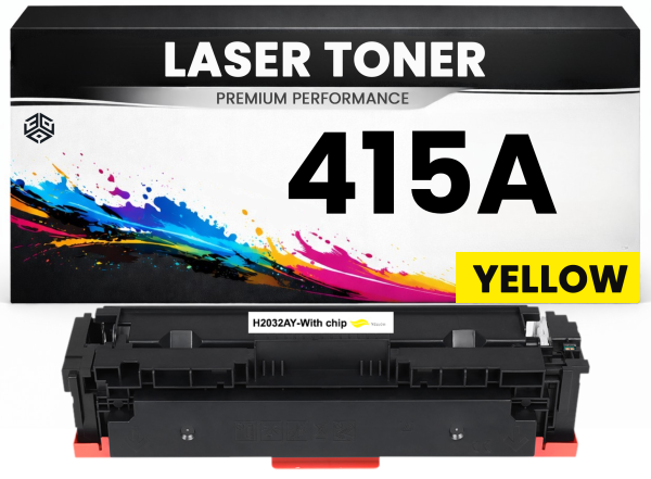 Toner 415A Gelb für HP kompatibel W2032A Premium Alternative Günstig Color LaserJet M454/454dn/454dw/479/479dn/479dw/479fdw Pro MFP M454dn