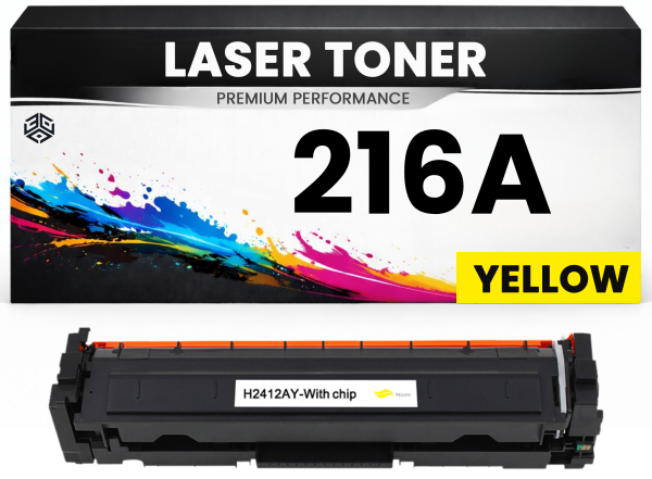 Toner 216A Gelb für HP kompatibel  W2412A Premium Alternative Günstig für HP Color LaserJet Pro MFP M155, 183NW, 182