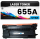 XXL Toner 655A für HP kompatibel Cyan CF451A Premium Alternative Günstig Color LaserJet Enterprise Flow MFP M681z/682z M652dn/652n/653dn/653x