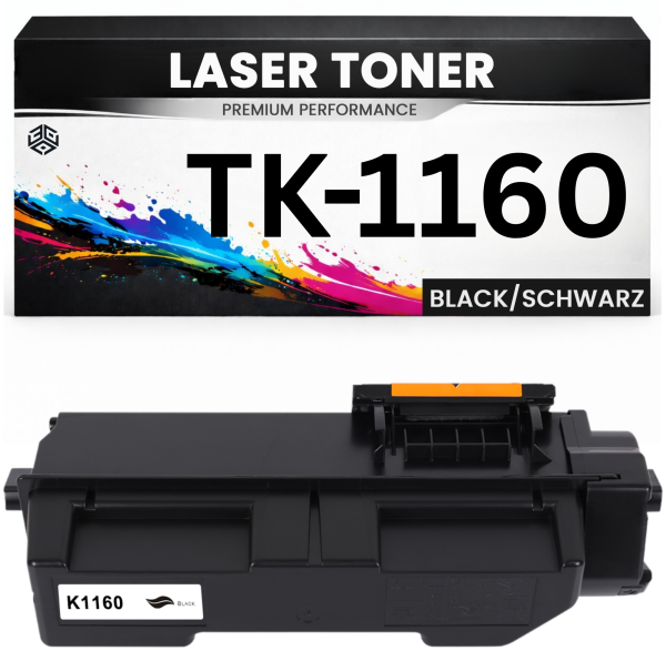 XL Toner TK-1160 für Kyocera Schwarz TK1160 hochwertige Alternative für Kyocera ECOSYS P2040dn, P2040dw