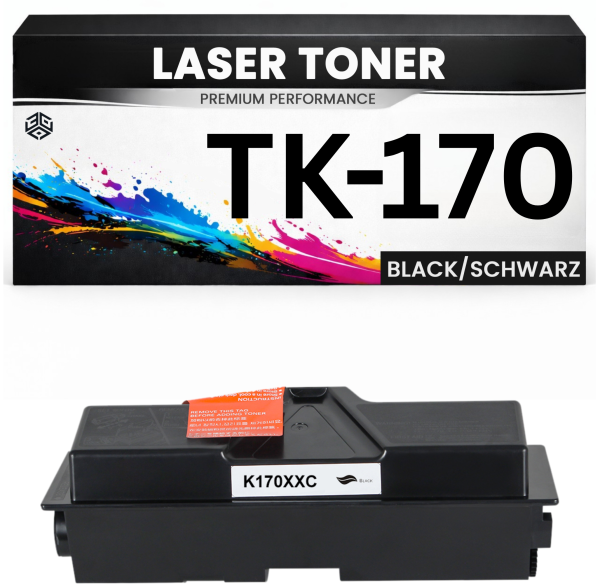 XXL Toner TK-170 für Kyocera Schwarz TK170 hochwertige Alternative für Kyocera ECOSYSP2135dn, FS-1320D, FS-1320DN, FS-1370DN, Kyocera ECOSYS P2135d