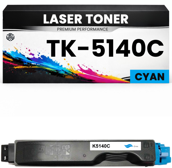 Toner TK-5140C Cyan für Kyocera  TK5140C Premium Alternative Günstig für ECOSYS M6030cdn M6530cdn P6130cdn 1T02NRCNL0 TK5140 TK 5140