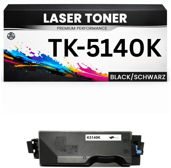 XL Toner TK-5140K für Kyocera Schwarz TK5140K Tonerkartusche Premium 7000 S. für Kyocera ECOSYS M6030cdn, M6530cdn, P6130cdn