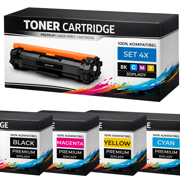 Toner Set TK-5240K / C / M / Y für Kyocera C/K/M/Y TK5240K C M Y wie Original für Kyocera ECOSYS M5526cdn, M5526cdw, KYOCERA ECOSYS M5026cdw, M5026cdn