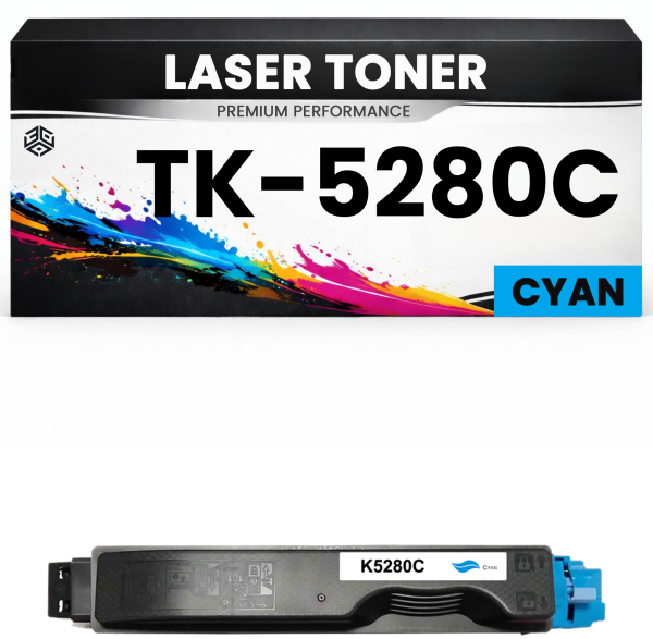 Toner TK-5280C Cyan für Kyocera  TK5280C Premium Alternative Günstig für Kyocera ECOSYS M6235cidn, M6635cidn, P6235cdn