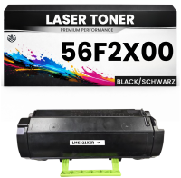 Toner 56F2X00 für Lexmark Tonerkartusche Schwarz...