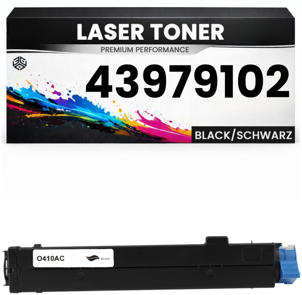Toner 43979102 für OKI kompatibel Schwarz hochwertige Premium Alternative Okidata B410/410DN/430/430DN/440/440DN MB460/470/480 B410D