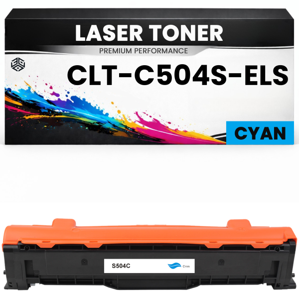 Toner C504 für Samsung Cyan CLT-C504S / ELS Premium Alternative Günstig CLX-4195/4195FN/4195FW CLP-415N/415NW Xpress SL-C1810W/1860FW CLP-415NW