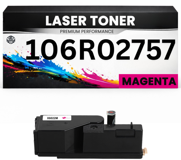 Toner 106R02757 Magenta für Xerox kompatibel  hochwertige Premium Alternative für Xerox Phaser 6020, 6022, Xerox WorkCentre 6025, 6027