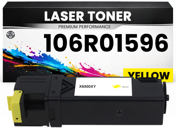 Toner 106R01596 Gelb für Xerox kompatibel  hochwertige Premium Alternative für Xerox Phaser 6500 6500DN Xerox WorkCentre6505 WorkCentre6505DN