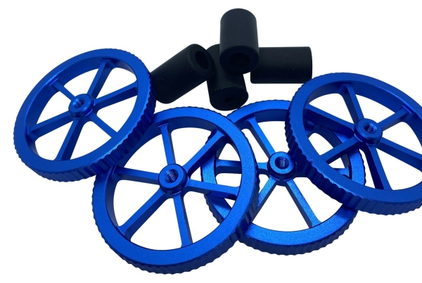 Artillery Sidewinder X1 Blaue grosse Nivellierungs Muttern + 4 Silikonpuffer