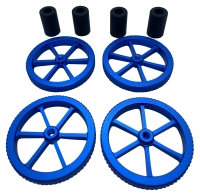 Artillery Sidewinder X1 Blaue grosse Nivellierungs Muttern + 4 Silikonpuffer