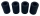 Artillery Sidewinder X1 Blaue grosse Nivellierungs Muttern + 4 Silikonpuffer