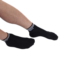 3er Pack DOCKS Sneaker Socken Baumwolle Atmungsaktive Damen&Herren schwarz 43-46