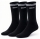 3 Paar DOCKS Socken Komfortbund Sport Tennis Socken Damen Herren schwarz 39-42
