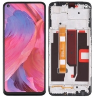 LCD Display mit Rahmen für Oppo A74 5G CPH2197...