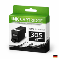 2 x XL Tintenpatrone 305XLK für HP Schwarz 305 Black...
