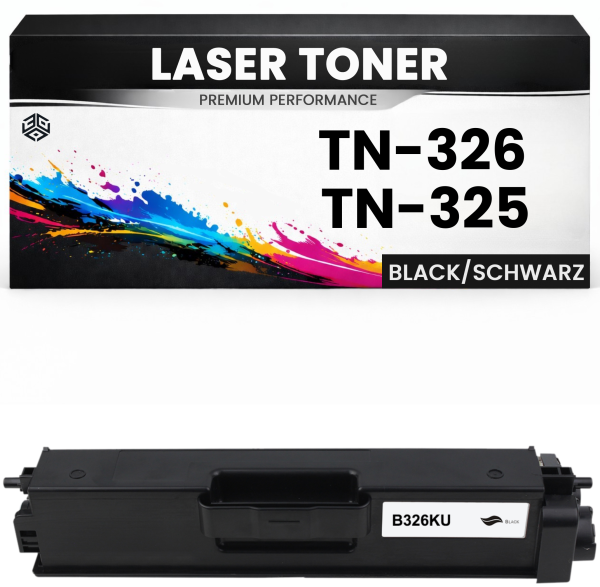 2 x Toner TN-326BK / TN-325BK für Brother kompatibel Schwarz TN326BK TN325BK Premium DCP-9055CDN/9270CDN DCP-L8400CDN/8450CDW HL-4150CDN
