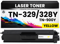 2 x Toner TN-329Y TN-328Y TN-900Y Gelb für Brother...