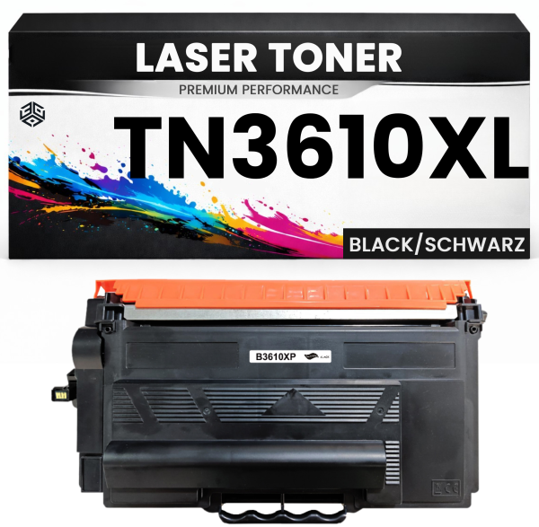 2 x XL Toner TN3610XL hochwertige Brother alternative Schwarz wie Original für HL-L6410DN/6415DN MFC-L6910DN/6915DN MFC-EX910 HL-L6415DN