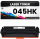 2 x Toner Cartridge 045HK für Canon Schwarz 1246C002 Tonerkartusche wie Original i-SENSYS LBP-611Cn/613Cdw/611cn/613cdw MF-631cdw/632Cdw/633cdw LBP612cdw