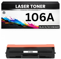 2 x Toner 106A für HP kompatibel Schwarz W1106A MFP...