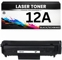 2 x Toner 12A für HP Schwarz Q2612A Canon FX10 703 FX9 (12A) wie Original imageClass MF4150/4350d/4370dn LaserJet 3050 M1319MFP/1005mfp 1010 1012