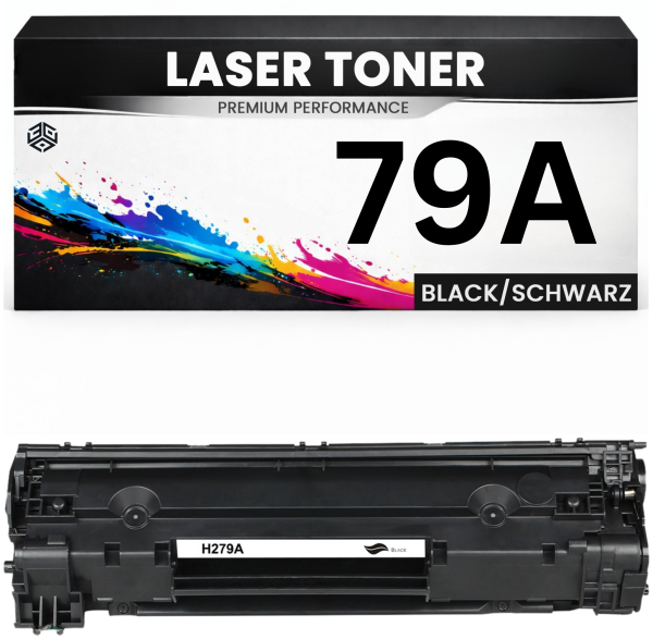 2 x Toner 79A für HP kompatibel Schwarz CF279A wie Original Tonerkartusche für HP LaserJet Pro M12a, M12w, HP LaserJet Pro MFP M26a, M26nw