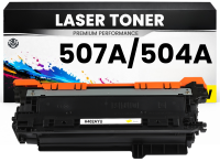 2 x Toner 507A / 504A für HP Gelb CE402A CE252A...