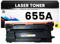 2 x XXL Toner 655A für HP kompatibel Gelb CF452A...
