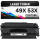 2 x Toner 49X / 53X CRG708H für HP Schwarz Q5949X Q7553X wie Original Canon LBP3300/3360 LaserJet 1160 1320 1320nw 1320tn 3390 3392 M2727nf/2727nfs