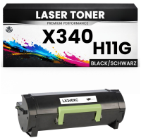 2 x Toner X340 H11G für Lexmark kompatibel Schwarz...
