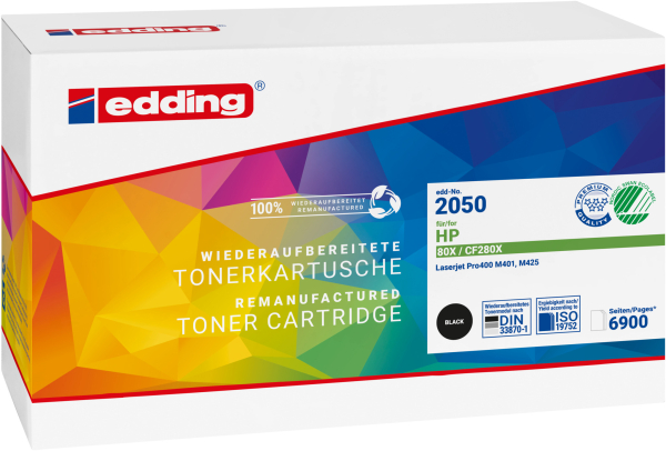 Edding Toner für HP CF280X 80X LaserJetPro400M401A M401D M401DN M401DW M401N