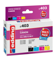 Edding Tintenpatronen Multipack für Canon CLI-8BK C...