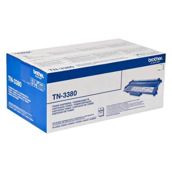 Brother TN-3380 Original Toner – Schwarz TN3380 ca. 8.000 S. Black Tonerpatrone