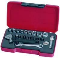 Teng Tools 1/4"-Steckschlüssel-Set, 6-Kant, 23...