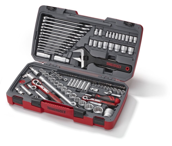 Teng Tools MECCA PRO 1/4"-, 3/8"- & 1/2"-Steckschlüssel- & Werkzeug-Set, 127 Teile – TM127