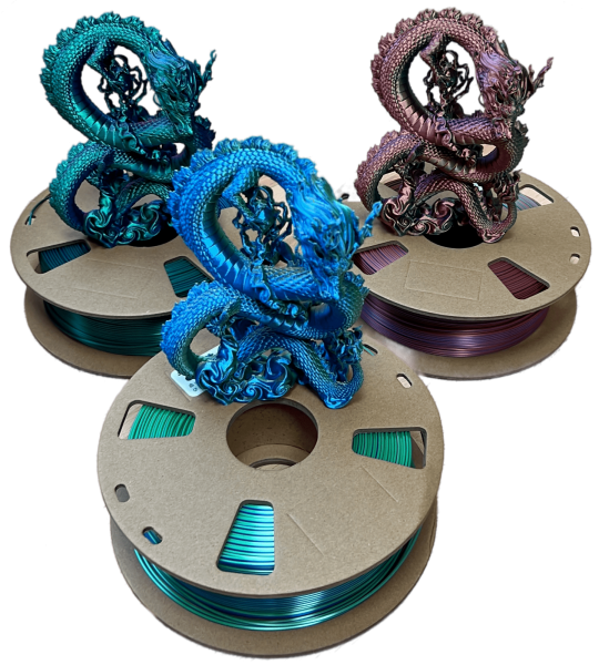 3in1 SILK PLA Filament für 3D Drucker | Dreifarbig Special Magic Effekt - NEU